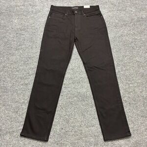 Free Assembly Slim Straight Jeans Mens Size 32x30 Black Denim Mid Rise